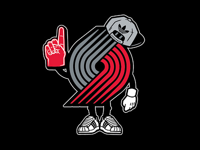 Little Dude adidas basketball blazers nba originals portland s14 trail blazers