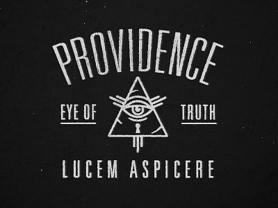 Providence: Eye of Truth all seeing eye arched type eye of providence lockup type treatment