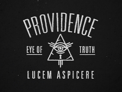 Providence: Eye of Truth all seeing eye arched type eye of providence lockup type treatment