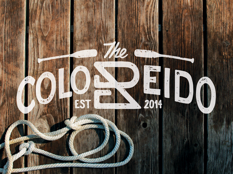 The Coloreido brand family hand drawn icon logo mark texture type typography