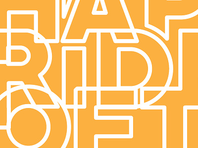Ride Happy Ride Often letters lines simplistic type typography vector