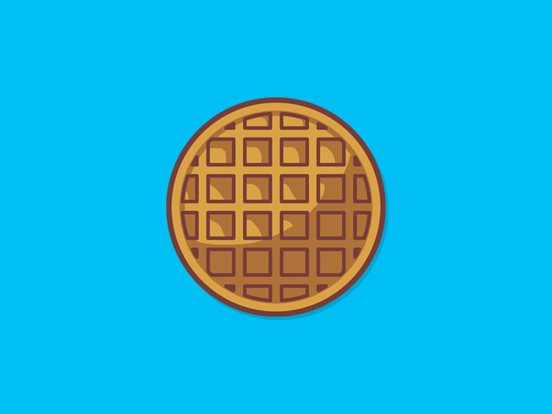 Stranger Waffle breakfast halloween illustration stranger things vector waffle