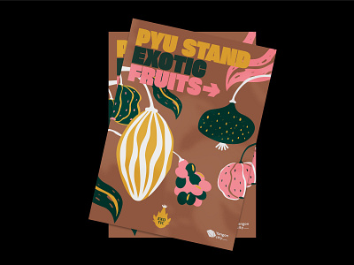Fruits Stand art design event fair fruits fruitsartclub graphic design illustration poster poster a day posters vector yangon