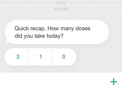 TecTrack prompt ai app chatbot conversational ui healthcare ios medbot medication messaging natural language processing reminder ui