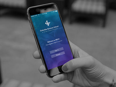 Welcome Screen For Nego app design ios ui iphone mobile app ui design