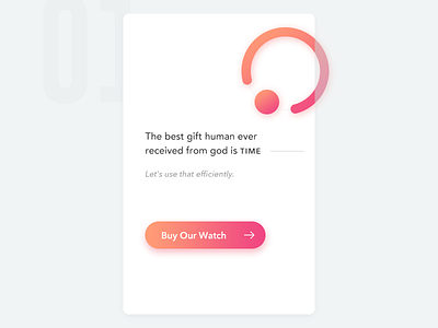 Time | Simple Buy Now Card buy now card clean product card simple design time ui design