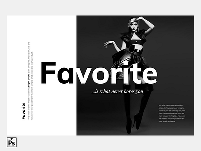 Favorite | Love Black And White | Free PSD