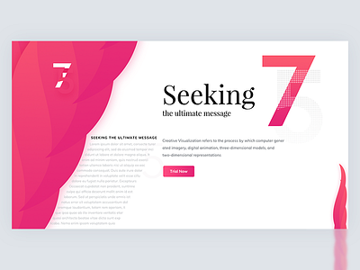 Seeking The Ultimate Message Of 75 75 art card clean card design illustration minimal pink simple ui design