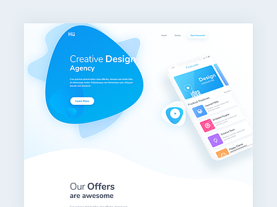 Daily UI 015 - Design Agency Website Header
