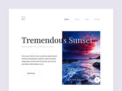 Daily UI 017 - Sunset In New Zealand