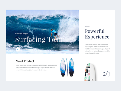 Daily UI 019 - Surfing Camp clean daily ui minimal rikon rahman surf surfing camp ui 019 ui design web design
