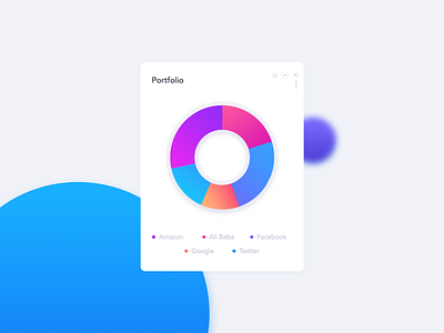 Portfolio Pie Chart UI For Financial Web App