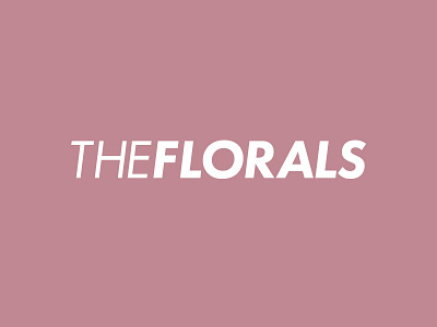 The Florals band logo futura logo