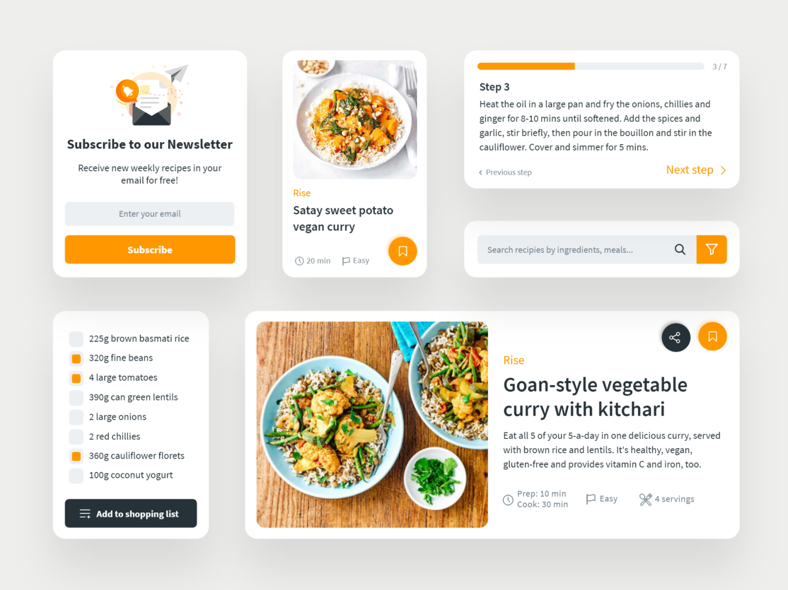 vegan-recipes-app-components-by-laura-gonz-lez-on-dribbble