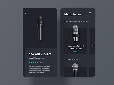 Dark Microphones App