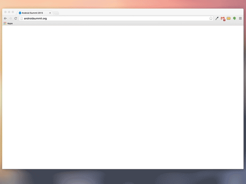 Android Summit Website Intro