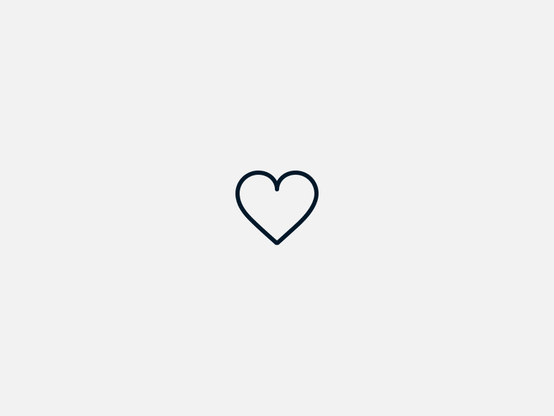 Heart Fill & Unfill after effects animation gif heart icon like love valentine vector