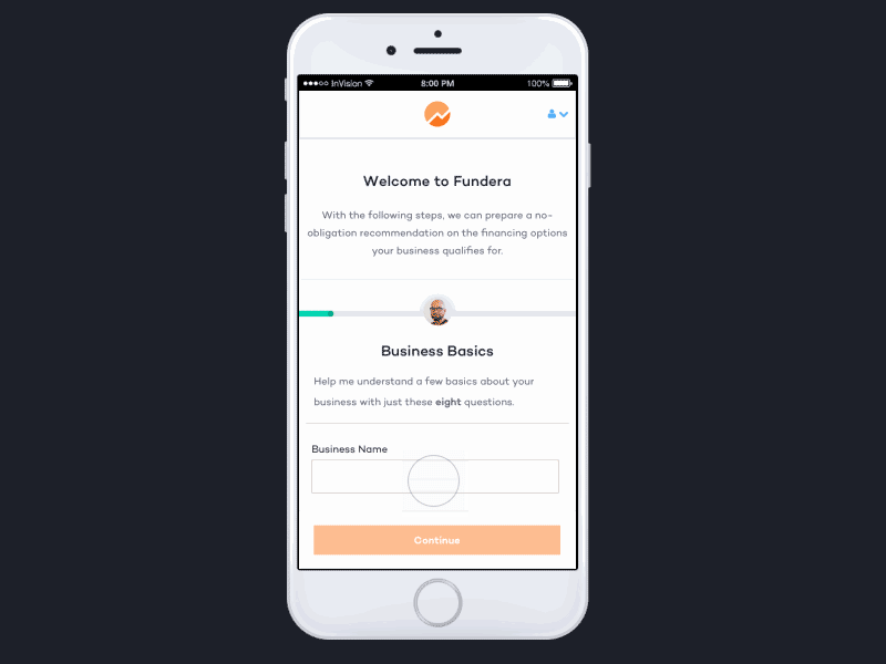 Fundera SMB Loan App Mobile Exploration