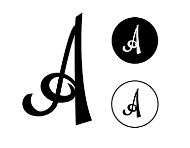 Picture 23 hand drawn identity logo personal logo script type