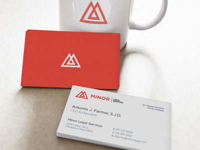 MLS Logo and Business Card 216aj branding california cleveland design law lawyer logo m mark matlock triangle