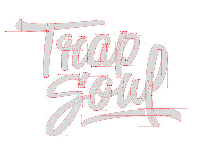 Trap Soul 2 brush brush pen hand lettering lettering saturday script sketch type