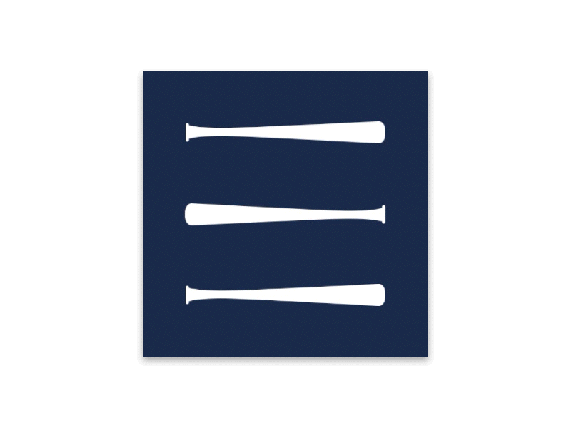 hARdball Nav Icon Menu Animation navigation mobile ui design hackathon principle baseball menu animation app design