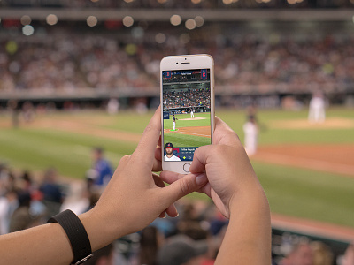 hARdball App (Player Highlight) app design baseball hackathon mobile sports design ui ui design