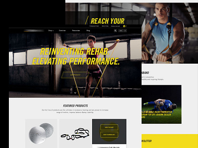 Fitness Product Website