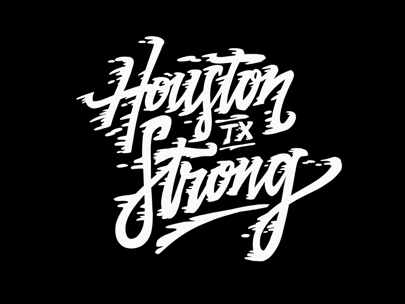 Houston Strong apple pencil hand lettering houston ipad pro lettering logo type typedesign