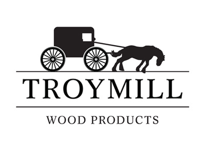 Dribbble Troymill Logo2 amish balanced brand branding brown design earth green hardworking horse identity mark process stationary wagon web website wheel wood wordmark