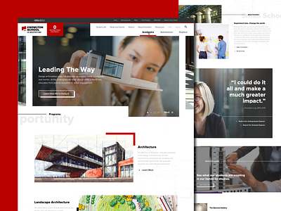 Knowlton School of Architecture - The Ohio State University architecture college homepage layout ui ui design university web web design