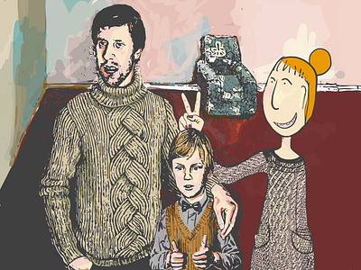 Halfbrother, Halfboy and me adobe illustrator draw art blog cartoon dairy event exbition review exhibition figure painting ipad opinion stuart pearson wright