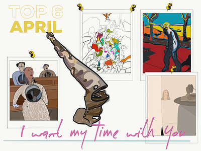 Top 6 April adobe illustrator draw art blog blog cartoon exhibition illustration inspiration ipad opinion