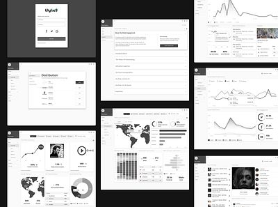 Dashboard and Data Visualization case study data analytics data visualization design interface design music app saas app uidesign uxdesign