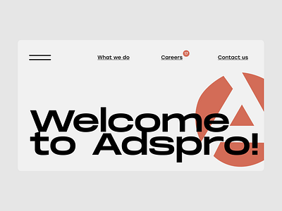 welcome-to-adspro design figma landing page ui uiux web design