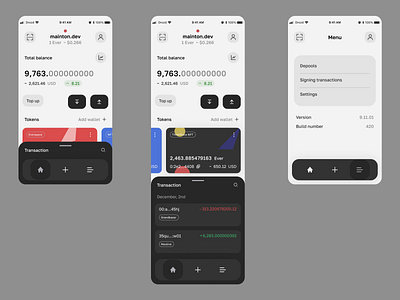 Everspace redesign app crypto everspace figma ui uiux wallet