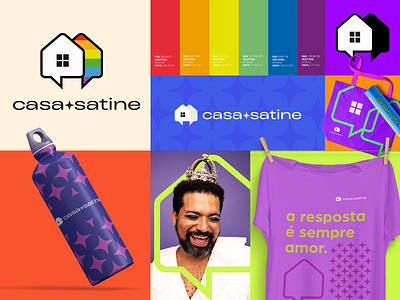 Casa Satine branding lgbtqi logo