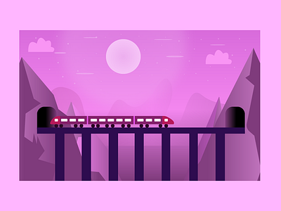 Illustration View For A Train