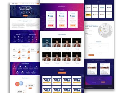 DSCI FINSEC CONCLAVE 2019 Event Website branding design illustration typography ui ux web website