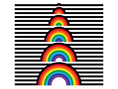Basically Brockmann abstract art color design graphic grid illustration rainbow