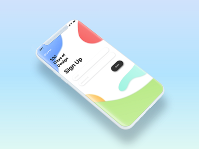 Daily UI 001 / Sign Up colorful daily 100 dailyui dailyui 001 gradient signup signup form ui