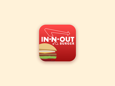 Daily UI 005 / App Icon app burger daily100 dailyui dailyui005 design food icon illustration in n out logo minimal restaurant ui user interface
