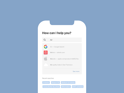 Daily UI 022 / Search airbnb airpods app daily100 dailyui dailyui022 dailyui22 design hint minimal recent searches search ui user interface