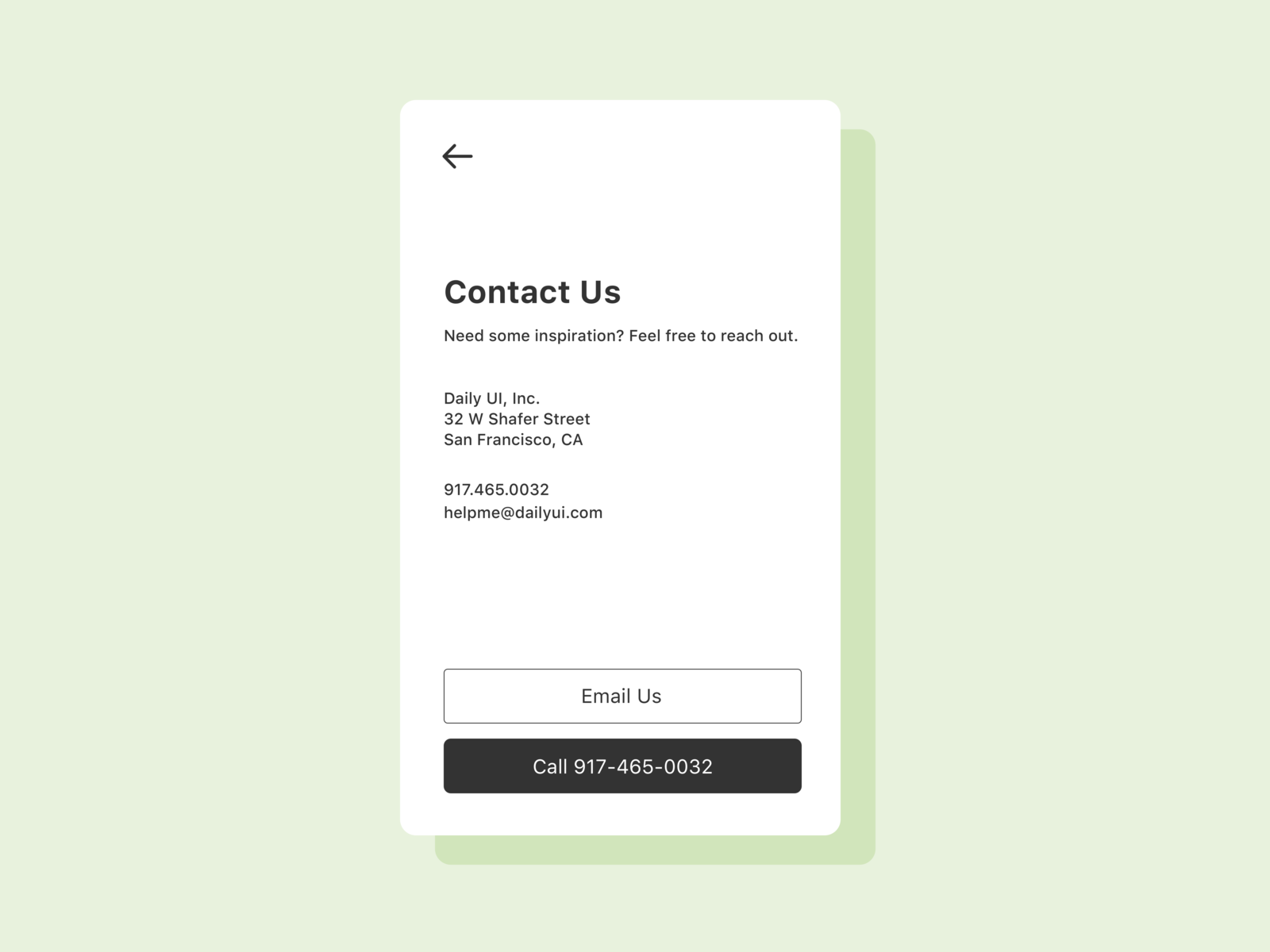 Daily UI 028 / Contact Us By Kai Jordan On Dribbble