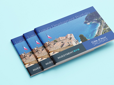 Investment Eye/Cote d'Azur Brochure branding graphic design illustration typography