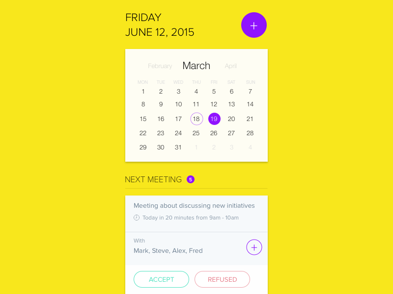 Planner App by Himanshu Gupta on Dribbble