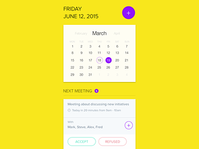 Planner App app application calendar create flat minimal note paper product design reminder schedule todo
