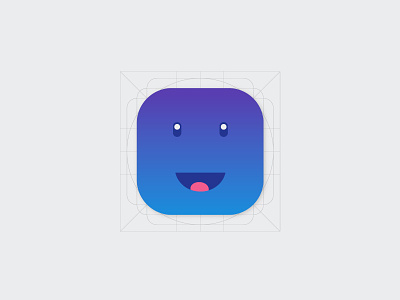 Smiley icon android android lollipop app blue flat fun google icon icon design illustrator material design smiley