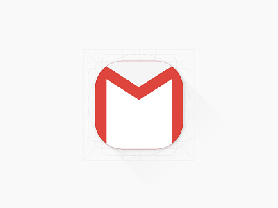 Free Gmail App Icon android android lollipop flat free freebie gmail google icon icon design illustrator ios material design