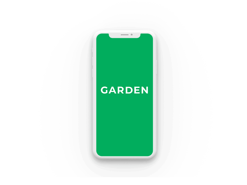 Garden App Logo animation app branding design icon logo